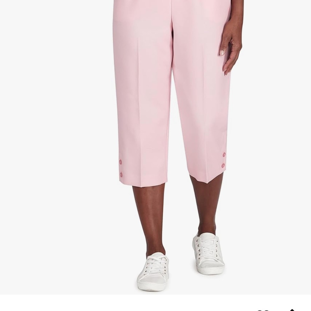 Alfred Dunner Light Pink Women's Capris